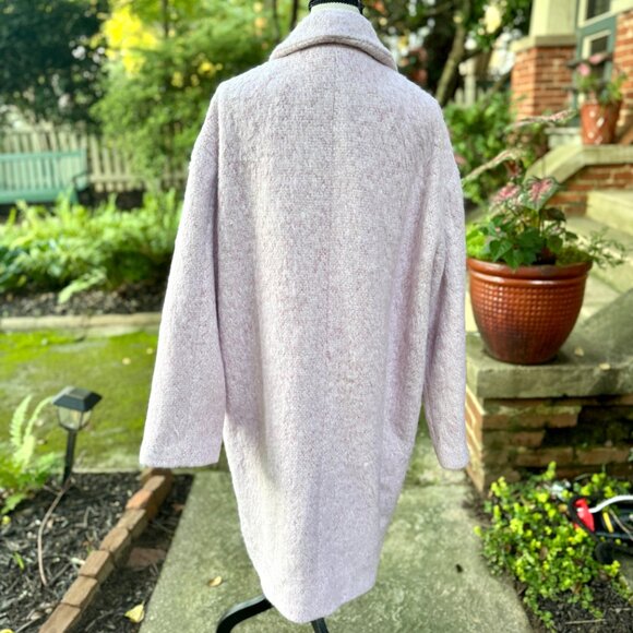J.Crew Relaxed Topcoat in Italian Brushed Wool - Dusty Rose/Pink - Size Large - Picture 7 of 11